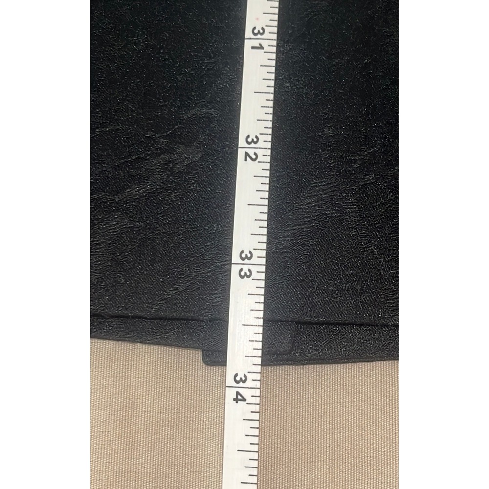 Elie Tahari Black Jacquard Pleated Scoop Neck Sheath Dress Size 0 Cap‎ Sleeve - Picture 10 of 16